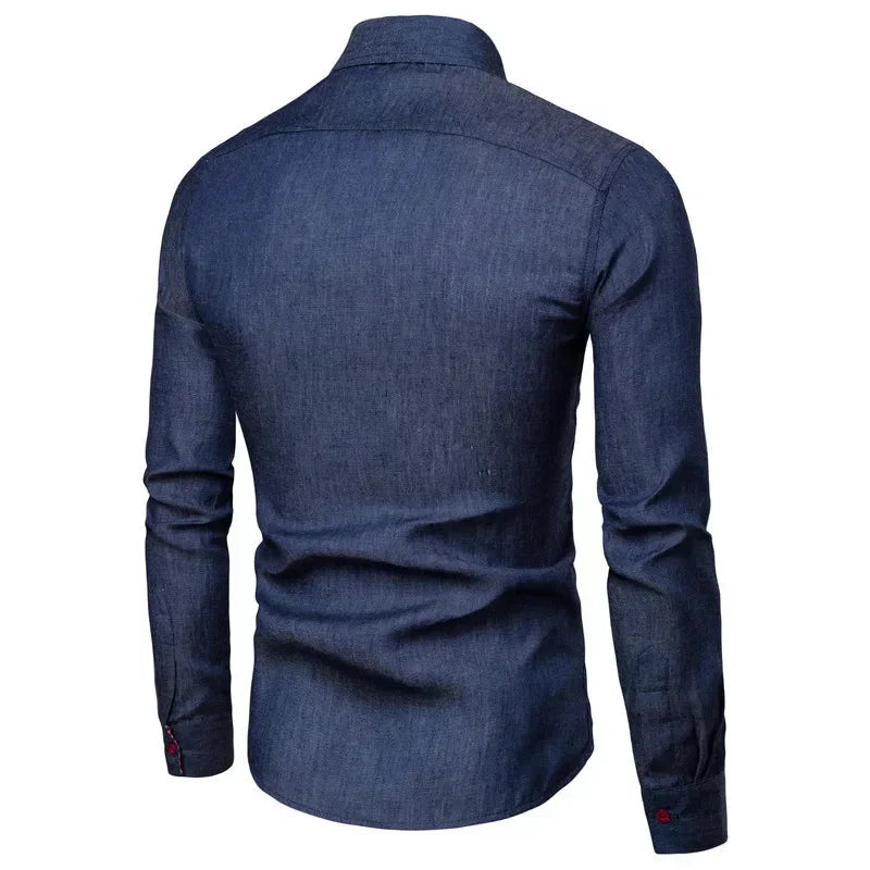 Camisa Masculina Manga Longa Casual Social