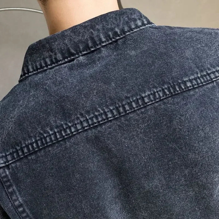 Jaqueta Jeans Masculina com Botões Firenzo