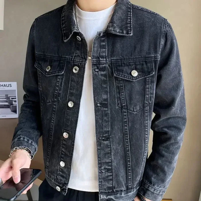 Jaqueta Jeans Masculina com Botões Firenzo