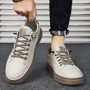 (PAGUE 1 LEVE 2 - PROMOÇÃO EXCLUSIVA) Sapatênis Masculino Em Couro Premium Orenas + BRINDE